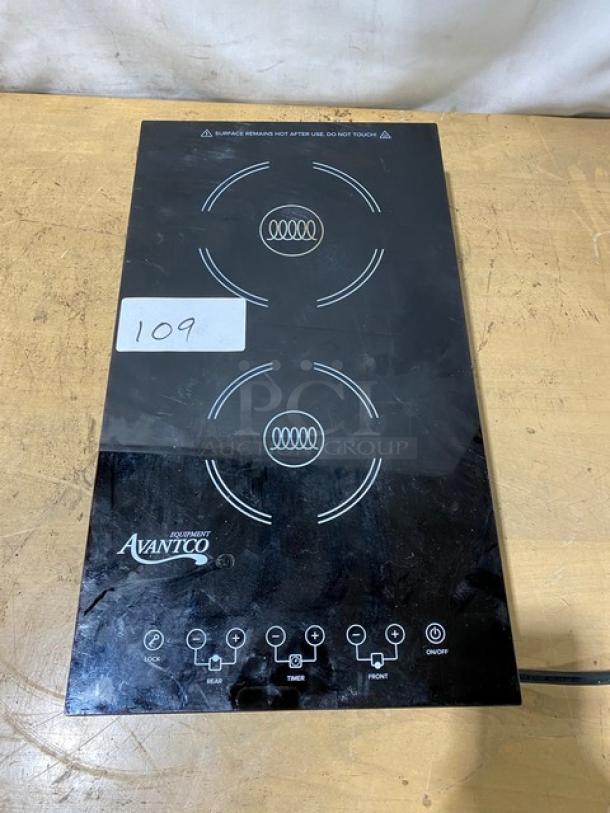 Avantco Commercial Electric Powered Drop-In/Countertop Double Induction Range! Model: 177ID18DB SN: 177ID18DB-2021110172! 208-240V! - Image 1 of 7
