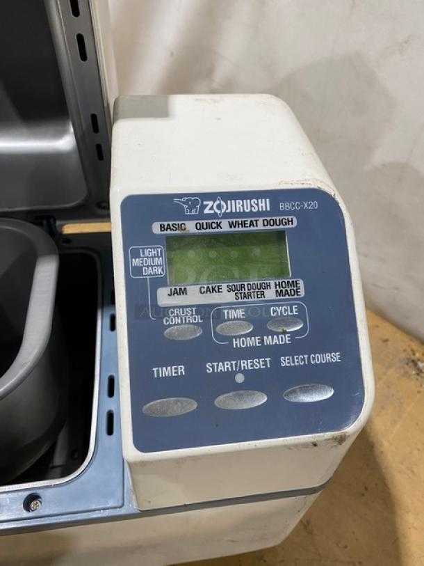 Zijirushi Home Bakery Supreme Series Commercial White Electric Powered Countertop Bread Maker! Model: BBCC-X20 SN: 5790511! 120V 1 Phase! - Image 7 of 9