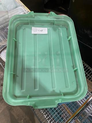 Commercial Rectangular Multi-Colored Lids/Covers! 7X Your Bid!
