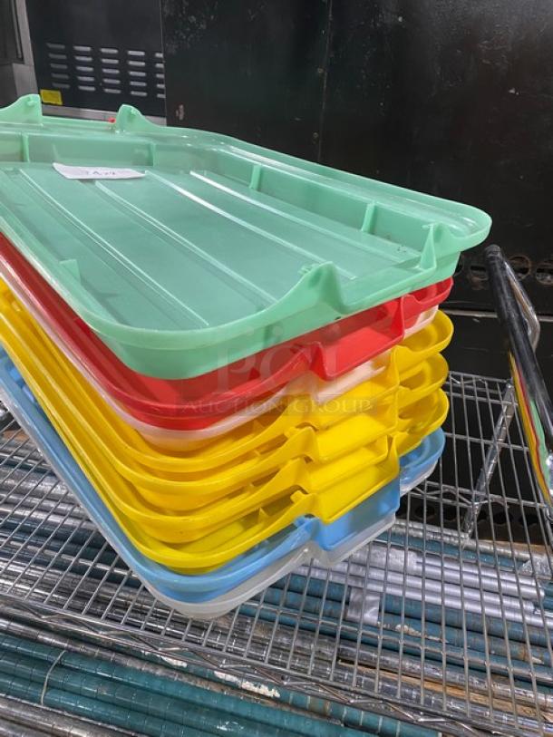 Commercial Rectangular Multi-Colored Lids/Covers! 7X Your Bid! - Image 2 of 9