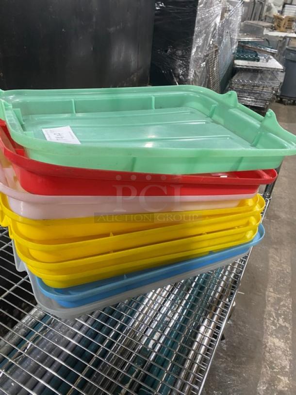Commercial Rectangular Multi-Colored Lids/Covers! 7X Your Bid! - Image 3 of 9