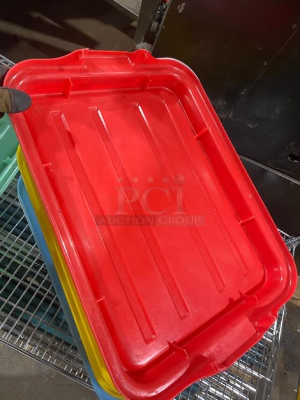 Commercial Rectangular Multi-Colored Lids/Covers! 7X Your Bid! - Image 8 of 9