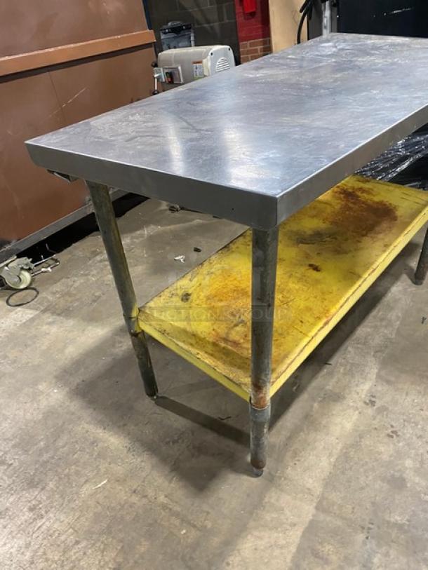 Commercial Stainless Steel Worktop Table! With Single Undershelf! On Legs! - Image 2 of 6