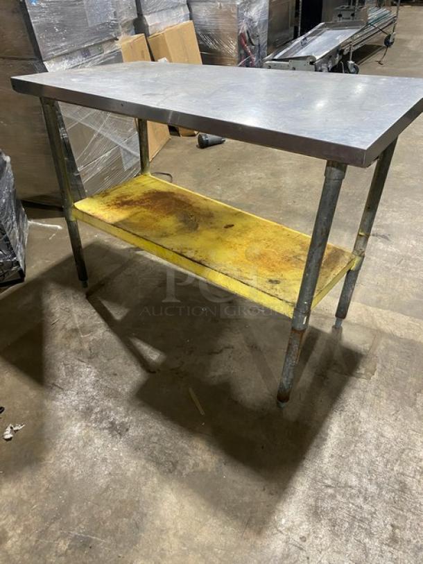 Commercial Stainless Steel Worktop Table! With Single Undershelf! On Legs! - Image 3 of 6