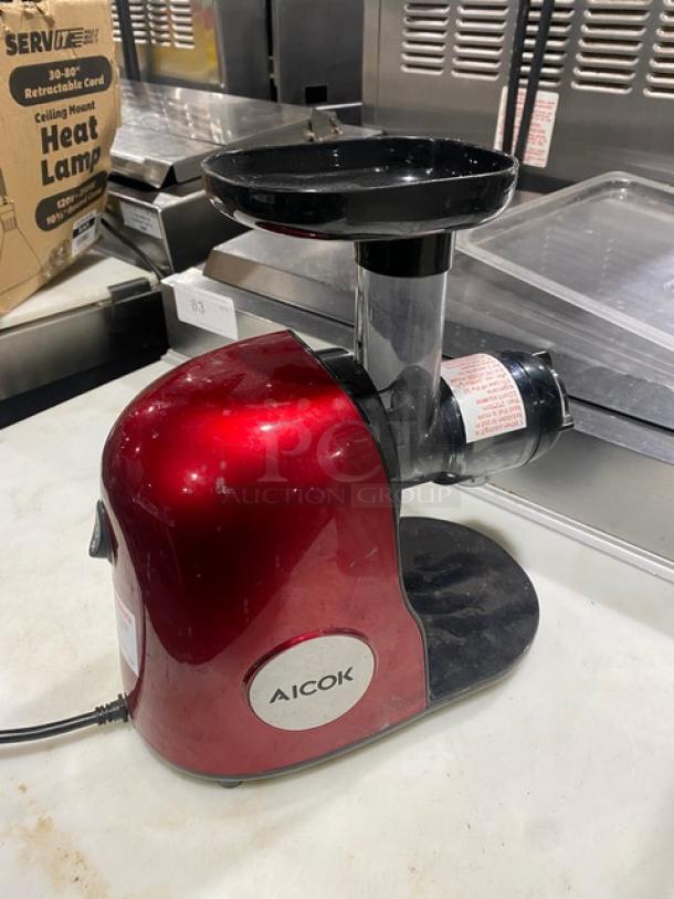 Aicok Commercial Electric Powered Countertop Slow Masticating Juice Extractor/Cold Press Juicer Machine! Model: AMR521! 120V! - Image 4 of 9