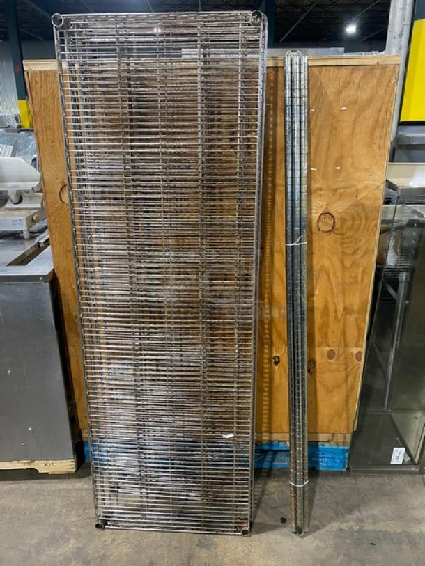 Commercial 4-Tier Heavy Duty Utility/Storage Rack! On Legs! - Image 1 of 6