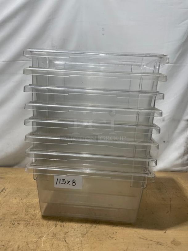 Cambro Commercial Clear Polycarbonate Food Containers! 8X Your Bid! - Image 1 of 9
