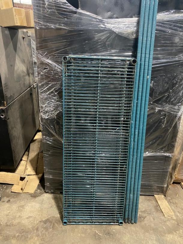 Commercial 4-Tier Heavy Duty Utility/Storage Rack! On Legs! - Image 1 of 7