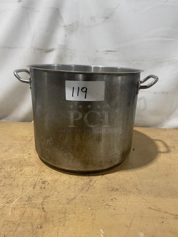 Commercial Stainless Steel Stock Pot! With Handles! - Image 1 of 6