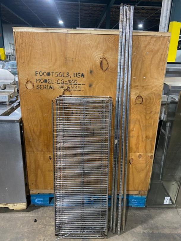 Commercial 4-Tier Heavy Duty Utility/Storage Rack! On Legs! - Image 1 of 6