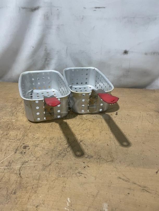 Lot Of Commercial Aluminum Fry Baskets! All One Money! - Image 3 of 8