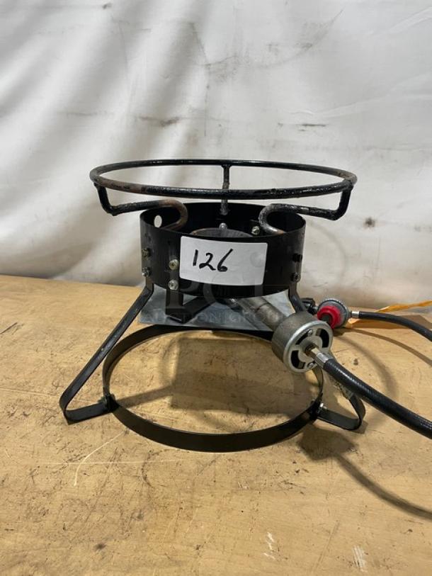 Commercial Cast Iron Liquid Propane Powered Portable Single Burner! - Image 1 of 5