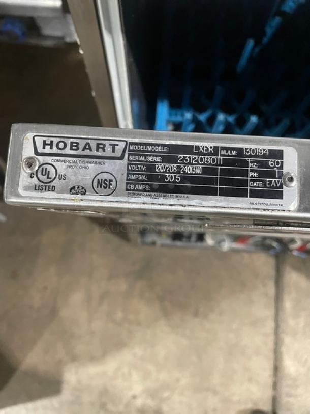 Hobart! New Body Style! Advansys Series Commercial Stainless Steel High Temperature Undercounter Dishwasher! With Full Size Peg Rack! Model: LXER SN: 231208011! 120/208-240V 1 Phase! - Image 10 of 10
