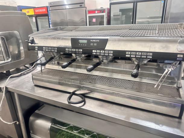 Awesome Nuova Simonelli 4 Group Commercial Expresso Machine 220volt Tested and Working! - Image 5 of 11
