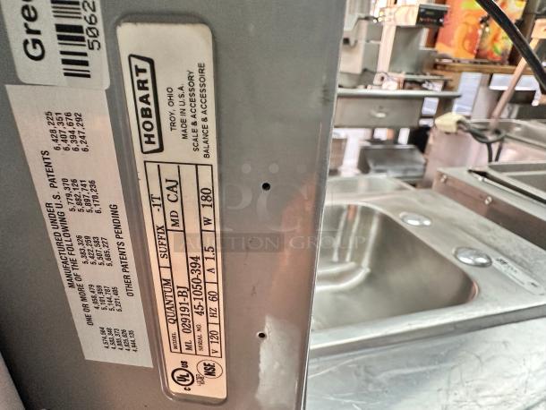 Excellent Hobart Quantum - Max scale W/ Printer 115volt Tested and Working - Image 11 of 13