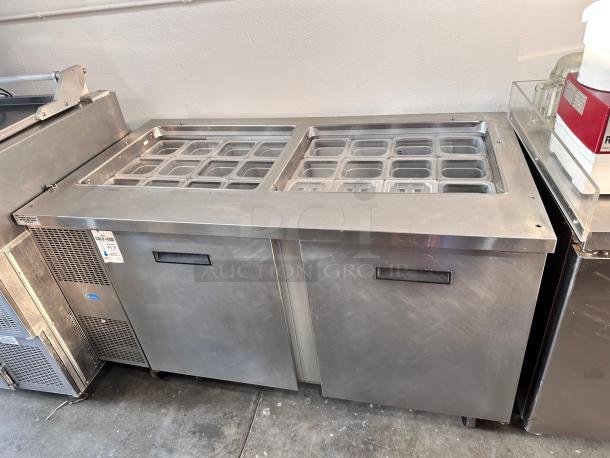 Excellent Randell PT60 60" Mega Top Sandwich/Salad Prep Table w/ Refrigerated Base, 115v Tested and Working! - Image 5 of 12