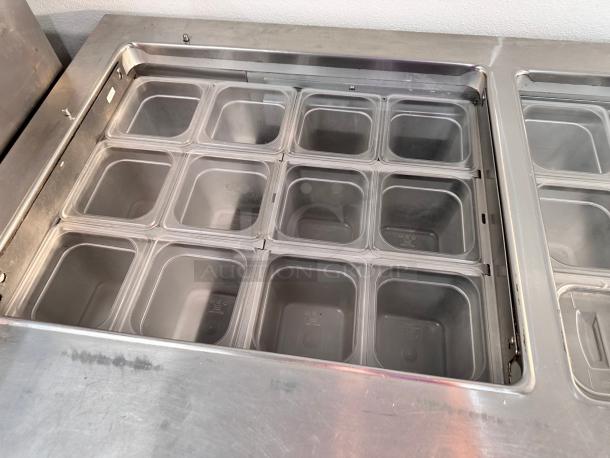 Excellent Randell PT60 60" Mega Top Sandwich/Salad Prep Table w/ Refrigerated Base, 115v Tested and Working! - Image 10 of 12