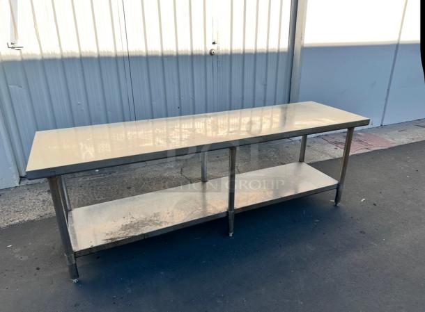Clean Commercial Heavy Duty Stainless Steel Table Equipment Stand  84x24x29 - Image 2 of 8