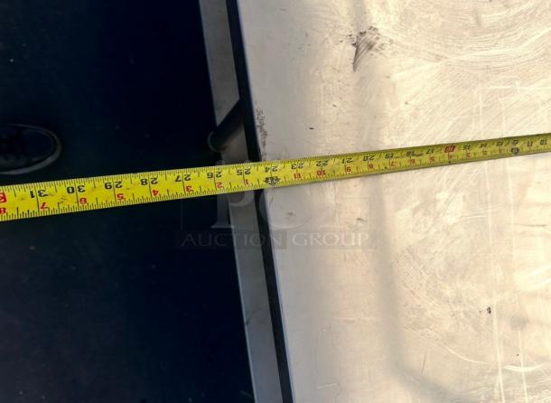Clean Commercial Heavy Duty Stainless Steel Table Equipment Stand  84x24x29 - Image 7 of 8