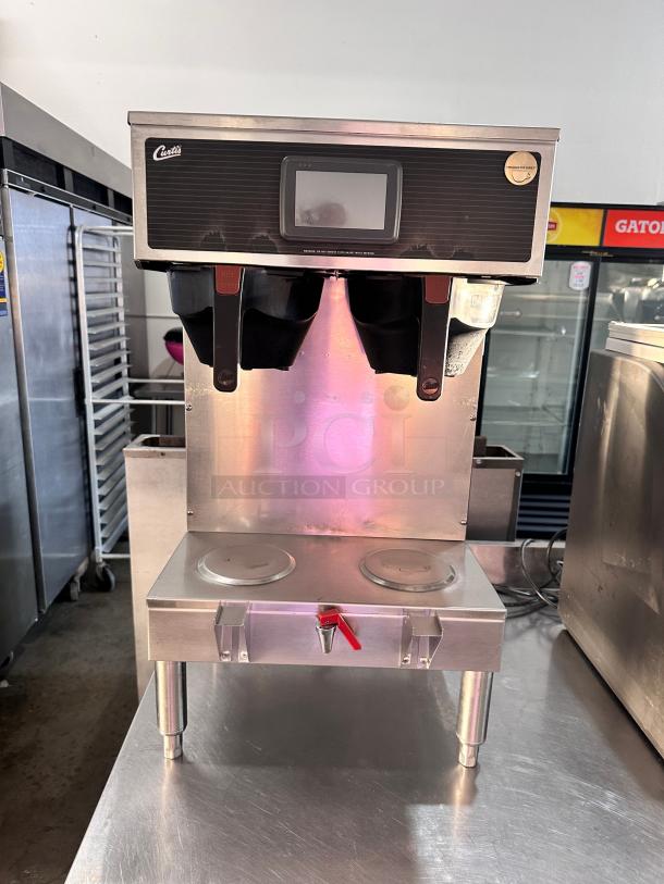 Excellent Curtis G4GEMT10A1000 Automatic Twin Satellite Coffee Brewer  220v/1ph Tested and Working! - Image 1 of 9