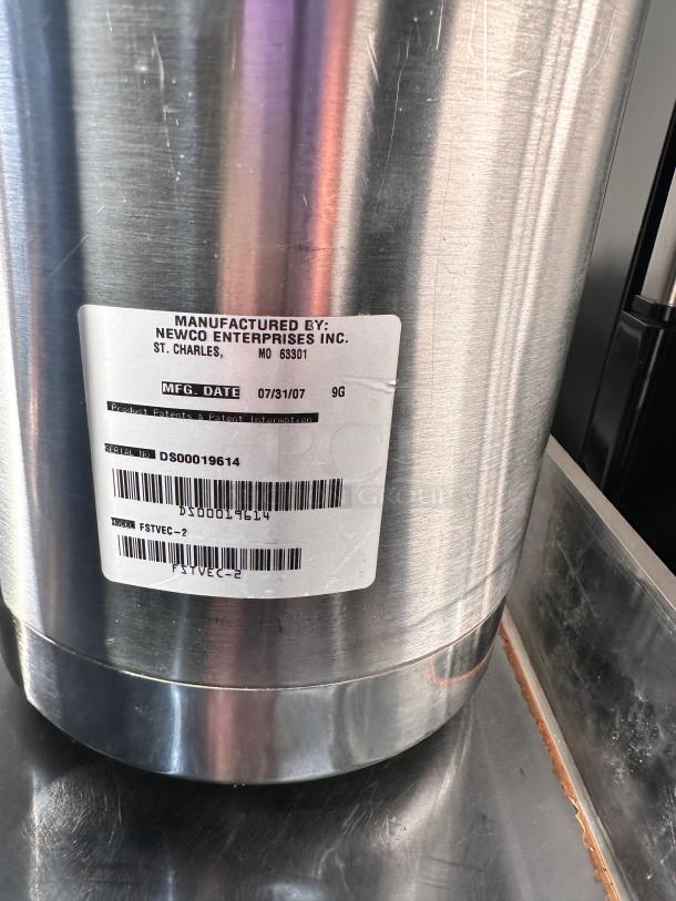 New Newco Thermal Coffee Tea Vessel  Fstvec-2 - Image 3 of 8