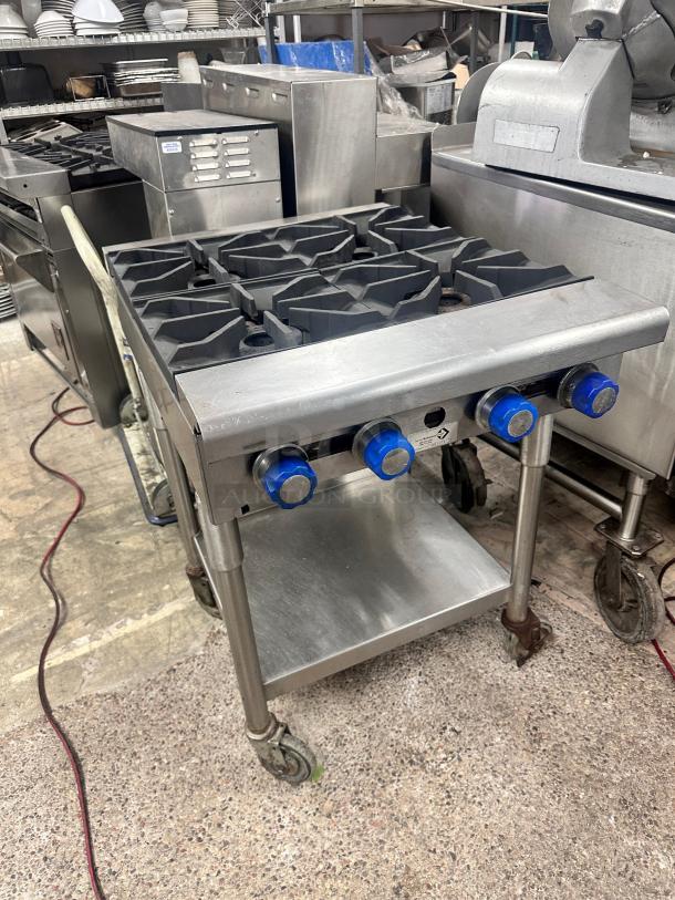 Excellent Imperial 4 Burner Gas Hotplate With Stand Tested and Working! - Image 1 of 11