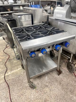 Excellent Imperial 4 Burner Gas Hotplate With Stand Tested and Working!