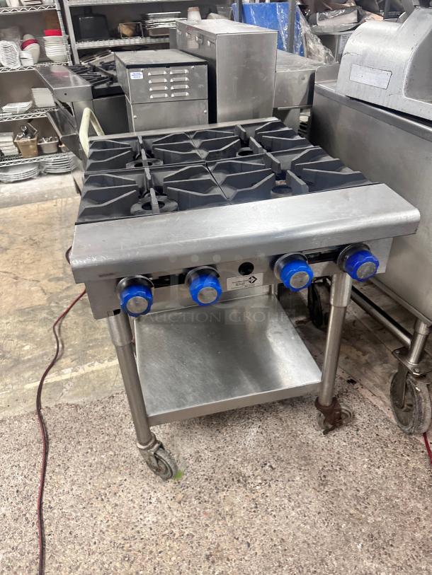 Excellent Imperial 4 Burner Gas Hotplate With Stand Tested and Working! - Image 2 of 11