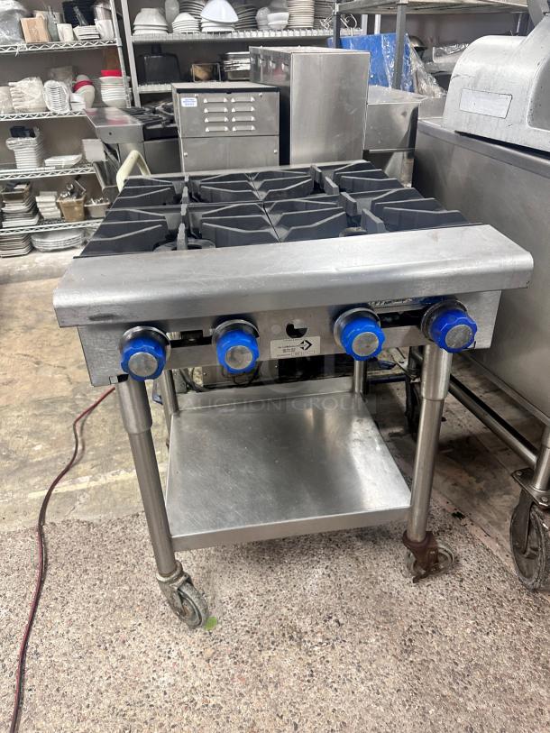 Excellent Imperial 4 Burner Gas Hotplate With Stand Tested and Working! - Image 3 of 11
