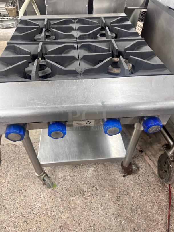 Excellent Imperial 4 Burner Gas Hotplate With Stand Tested and Working! - Image 4 of 11