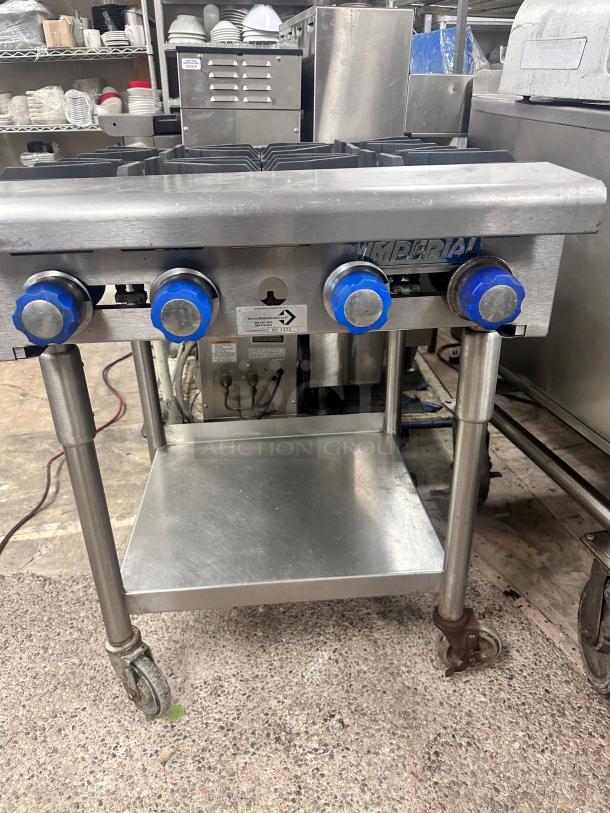Excellent Imperial 4 Burner Gas Hotplate With Stand Tested and Working! - Image 6 of 11
