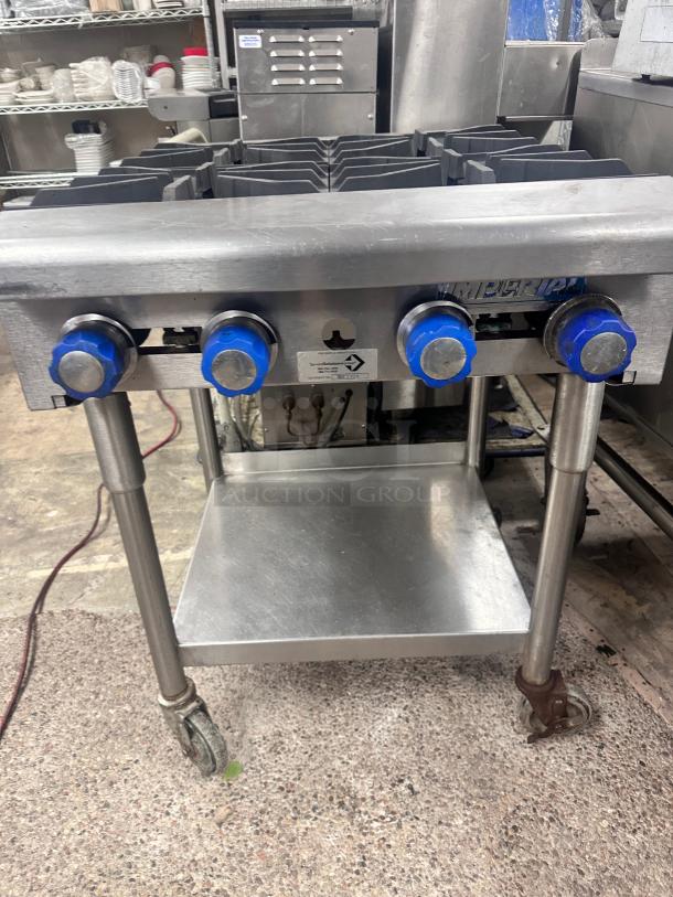 Excellent Imperial 4 Burner Gas Hotplate With Stand Tested and Working! - Image 7 of 11