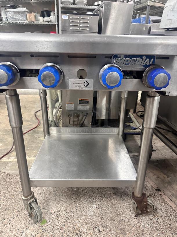 Excellent Imperial 4 Burner Gas Hotplate With Stand Tested and Working! - Image 8 of 11