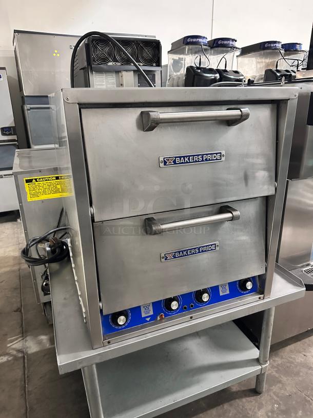 Excellent Bakers Pride P44 Countertop Pizza/Pretzel Oven - Double 220volt Tested and Working! - Image 1 of 13