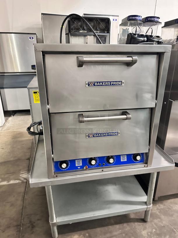 Excellent Bakers Pride P44 Countertop Pizza/Pretzel Oven - Double 220volt Tested and Working! - Image 2 of 13