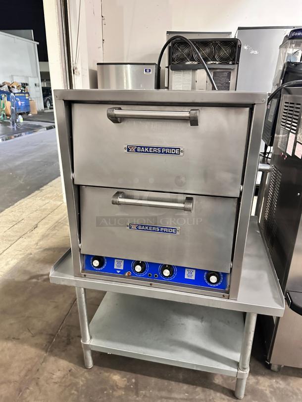 Excellent Bakers Pride P44 Countertop Pizza/Pretzel Oven - Double 220volt Tested and Working! - Image 4 of 13