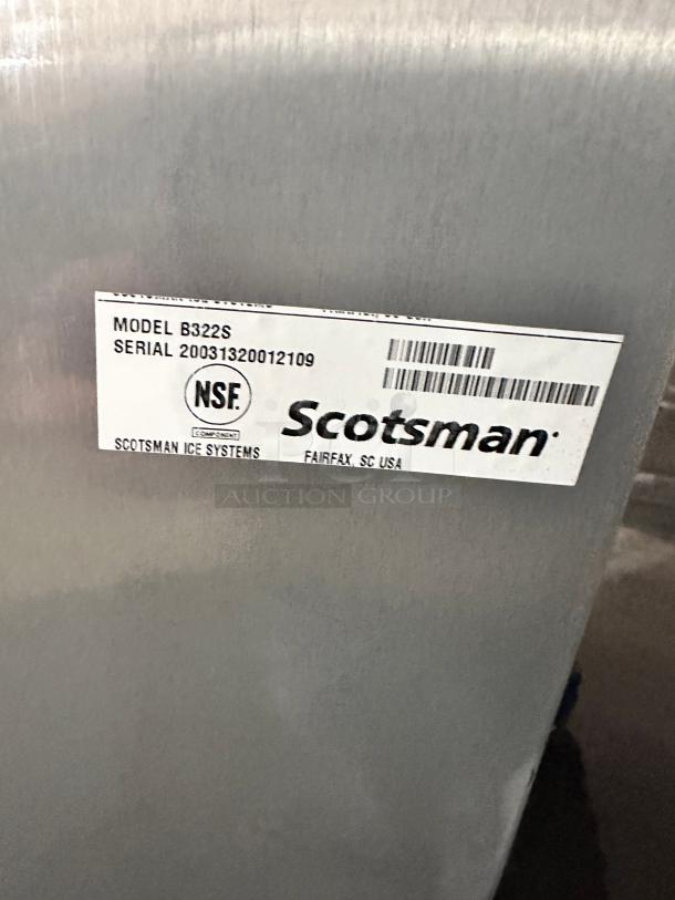 Late Model Excellent Scotsman C0322SA-1 Prodigy Plus 300lb Ice Machine 22" Air Cooled Small Cube 115volt Tested and Working! - Image 11 of 11