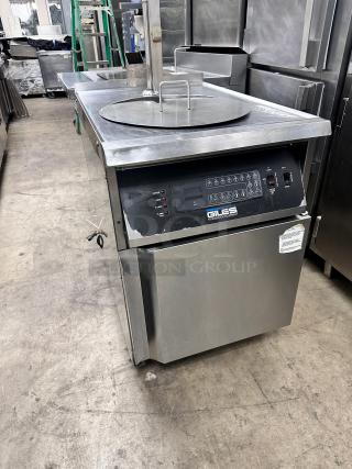 Giles GEF-720 24" Floor Model Gas Kettle Fryer, 75 lbs Fat / 24 lb. Product Capacity Tested and Working!