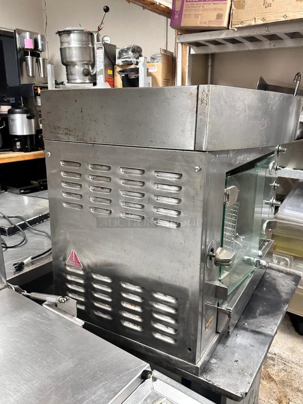 Rotisol USA 950-2 Gas 2 Spit Commercial Rotisserie w/ 6 Bird Capacity, Natural Gas - Image 6 of 10