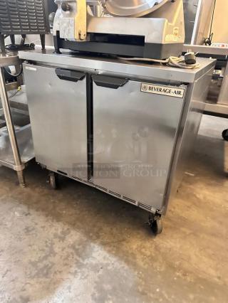 Excellent Beverage-Air 36" W Worktop Freezer w/ (2) Section & (2) Doors, 115v Tested and Working!