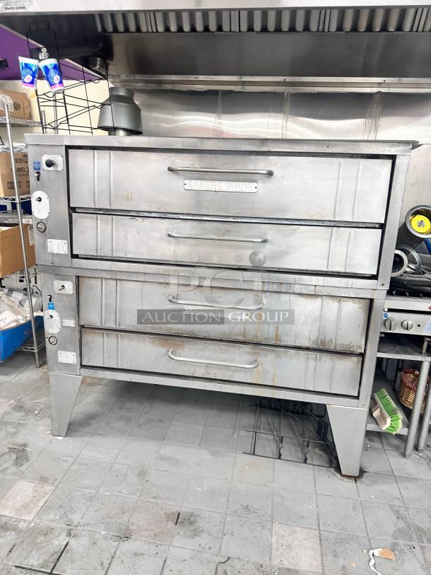 Excellent  Bakers Pride Commercial Gas Deck Pizza oven With Stones  Tested and Working! - Image 3 of 4