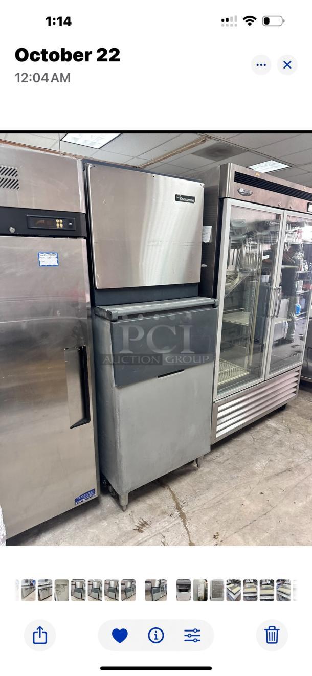 Excellent Scotsman  972lb Per Day Commercial Ice Machine 220volt Tested and Working! - Image 1 of 8