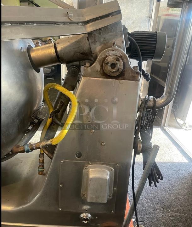 Wow Commercial 100 Gallons Gas Rotating Tilted Kettle Tested and Working! - Image 7 of 7