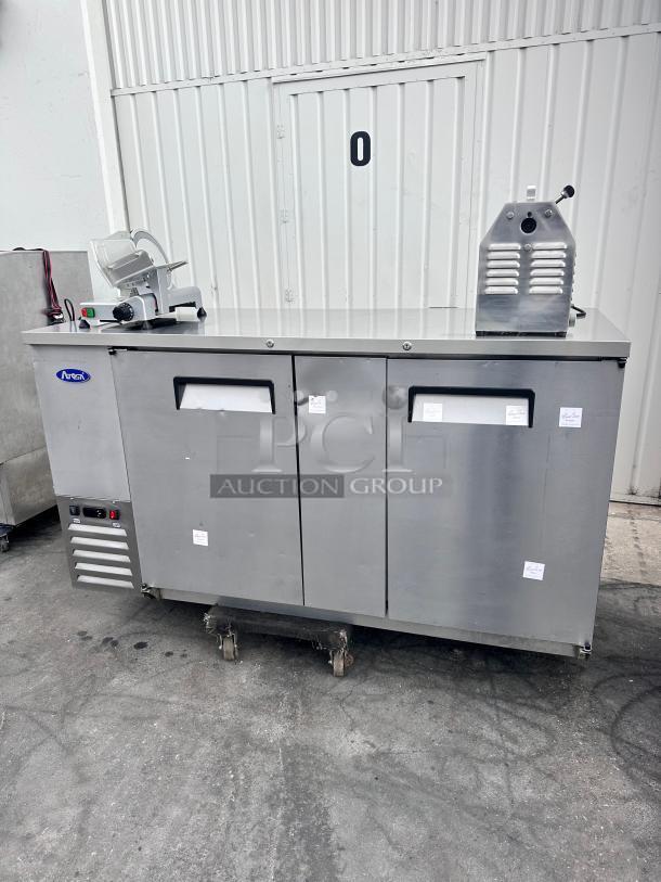 Excellent Atosa Commercial 69" Back Bar Refrigerator 115v Tested and Working! - Image 1 of 6