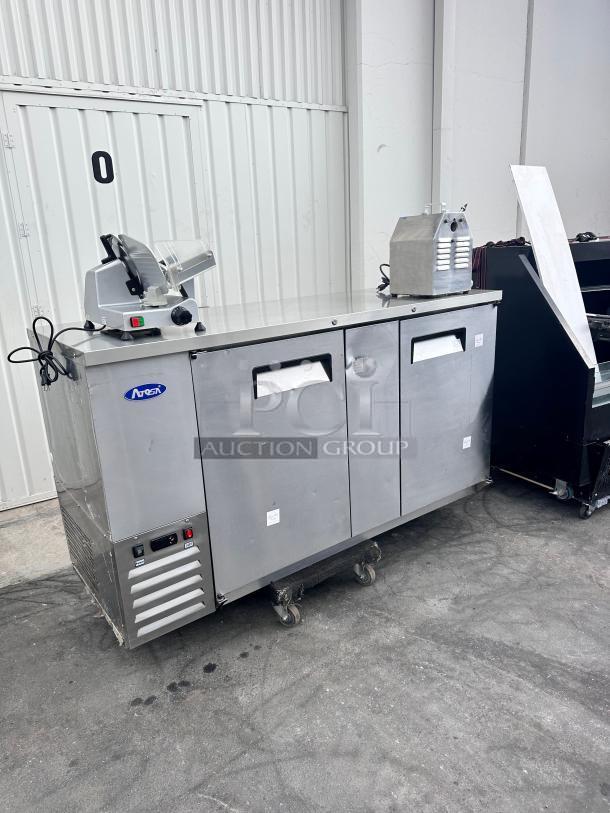 Excellent Atosa Commercial 69" Back Bar Refrigerator 115v Tested and Working! - Image 3 of 6
