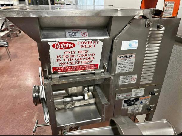 Excellent Hollymatic 175 Commercial Mixer Meat Grinder 5 HP 220v/3Ph Tested and Working! - Image 3 of 18