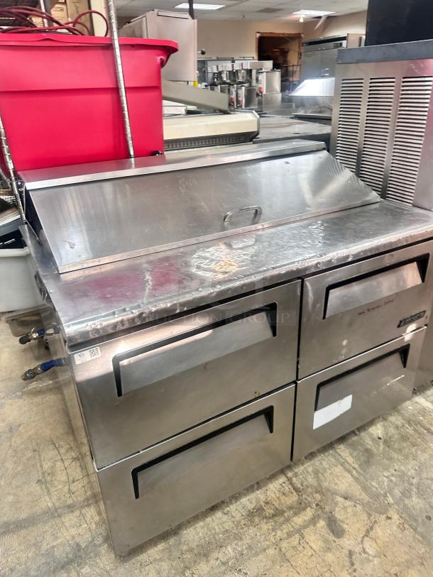 Excellent Turbo Air 48" Sandwich/Salad Prep Table w/ Refrigerated Base, 115v Tested and Working! - Image 2 of 7