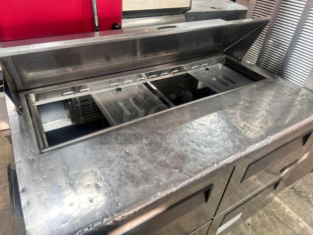 Excellent Turbo Air 48" Sandwich/Salad Prep Table w/ Refrigerated Base, 115v Tested and Working! - Image 7 of 7