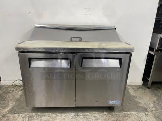 Turbo Air MST-48-N M3 Series 48" 2 Door Stainless Steel Refrigerated Sandwich Prep Table