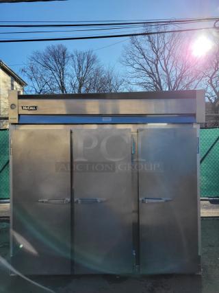 McCall 72 Cu.Ft Commercial Cooler 3 Solid Door Refrigerator - 7-7070T - Item #1165707